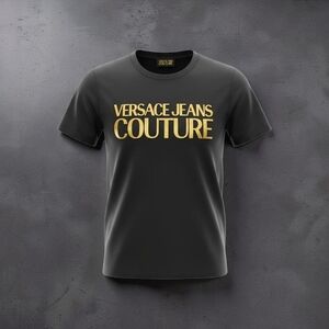 Authentic Versace Jeans Collection  Black and Gold Top. You Cant Beat The Price!